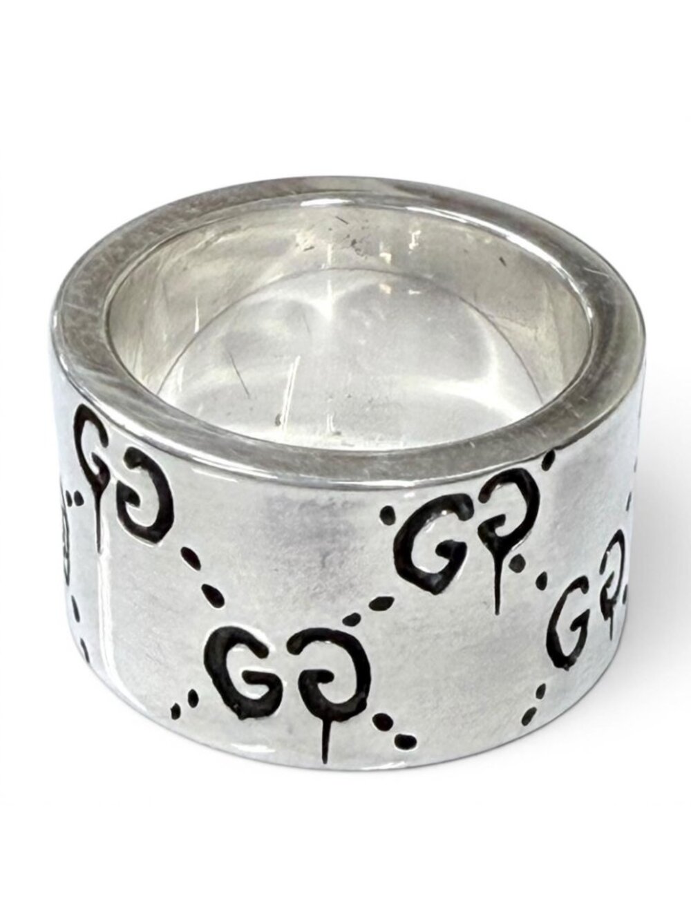 Gucci 925 Ghost Ring Wide Silver - Picture 2 of 11